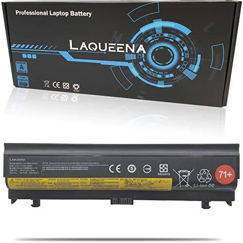 Laqueena SB10H45071 노트북 배터리 호환가능한 레노버 씽크패드 L560 L570 시리즈 SB10H45073 00NY488 00NY486 00NY487 71+ 3INR19/ 66-2 10.8V 48Wh 6-Cell