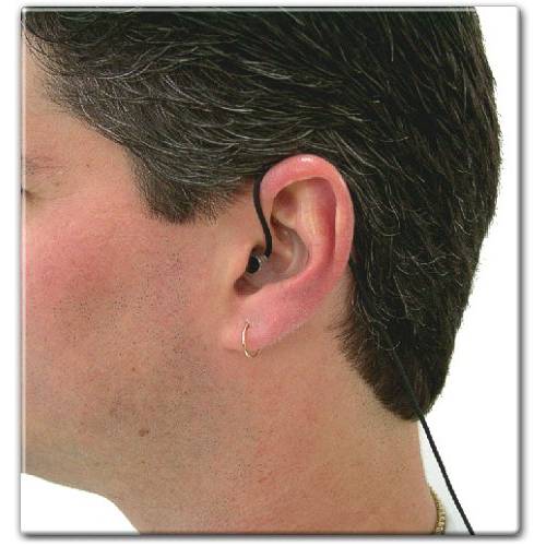 Sound Professionals  로우 소음 IN-EAR 바이뉴럴 마이크 - 고 감도 - 블랙 케이블 스트레이트 커넥터