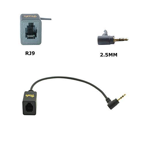 4-Pin RJ9 Female to 2.5mm Male 어댑터 피그테일 케이블