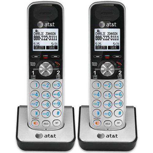 AT&T TL88002 악세사리 무선 핸드셋, 실버/ 블랙, 2 팩 (필요 an AT&T TL88102 확장가능 폰 시스템 to Operate0