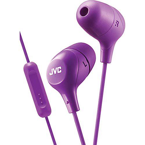 JVC  메모리폼 이어버드, 이어폰,이어셋 마시멜로우 마이크 Violet HAFX38V