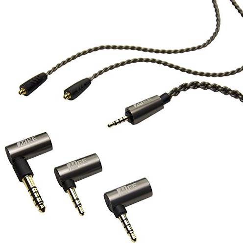 MEE audio  범용 MMCX 2.5mm 밸런스 오디오 케이블 3.5mm 밸런스, 4.4mm 밸런스, and 3.5mm 스테레오 어댑터 세트 Astell& Kern, FiiO, 소니, HiFiMan, and Other 밸런스 Sources