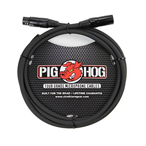 Pig Hog PHM6 고 퍼포먼스 8mm XLR 마이크,마이크로폰 케이블, 6 Feet