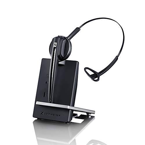 Sennheiser D 10 USB ML - US (506418) Single-Sided 무선 DECT 헤드폰,헤드셋, 다이렉트 소프트폰 연결,  노이즈캔슬링, 노캔 마이크,마이크로폰, and is 스카이프 사무용 인증된 (블랙)