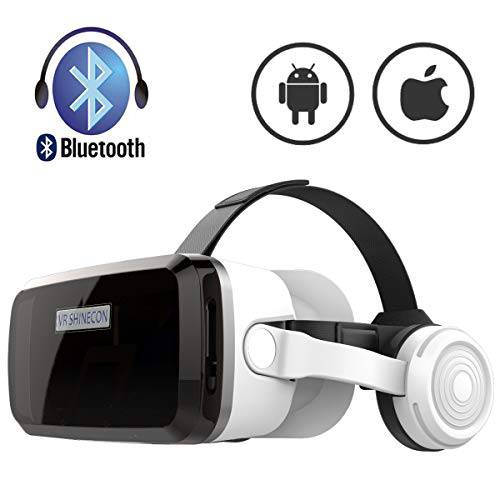 VR 헤드폰,헤드셋 블루투스 헤드폰,헤드셋, 아이 보호 HD VR 헤드폰,헤드셋, VR 글라스 아이폰 and 안드로이드 폰 Within 4.7-6.2Screen