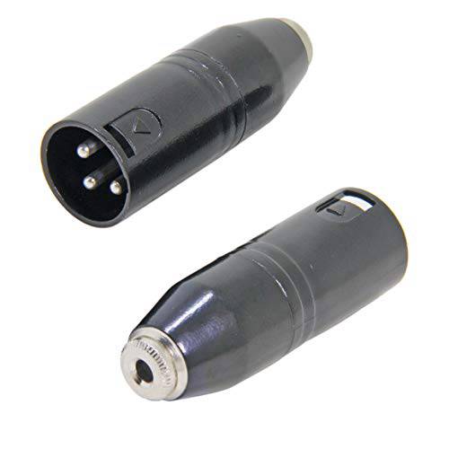 3.5mm to XLR, Ancable 2-Pack 3.5mm 스테레오 TRS Mini-Jack Female to 3-Pin XLR Male 마이크,마이크로폰 어댑터, 오디오 컨버터, 변환기 캠코더, 레코더, Mixers