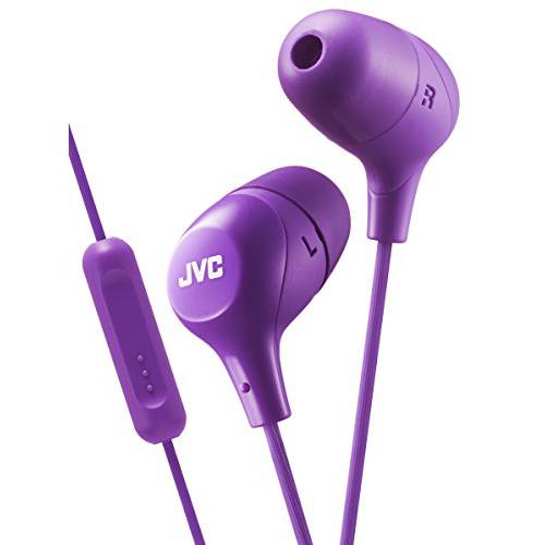 JVC HA-FX38M in-Ear 헤드폰,헤드셋 1-Button 리모컨, 원격 and 마이크, 마이크로폰 - Violet ( Violet)