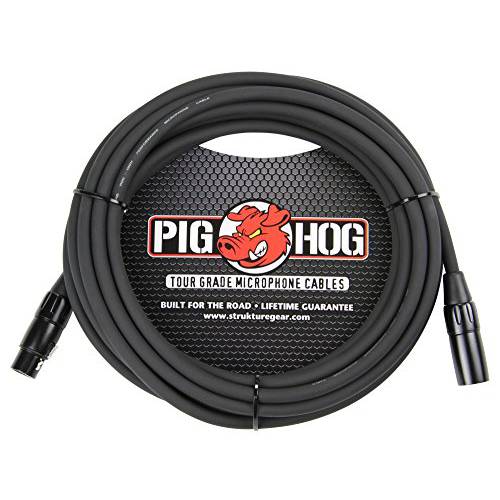 Pig Hog PHM20 고 퍼포먼스 8mm XLR 마이크,마이크로폰 케이블, 20 Feet