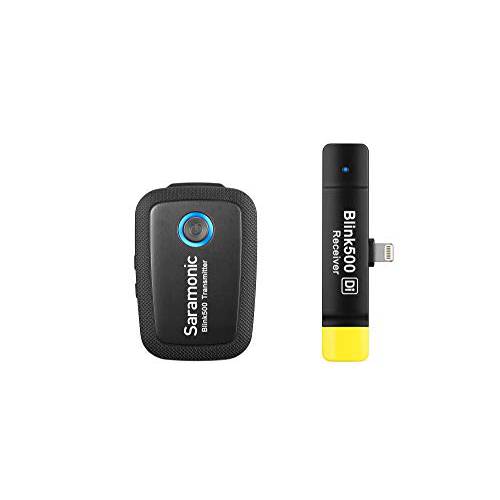 Saramonic Blink 500 B3 TX+ RXDi 2.4GHz Micro-Wireless 라발리에 시스템 w/ 애플 라이트닝 Dual-Receiver iOS 디바이스