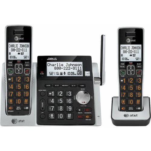 AT&T CL83213 DECT 6.0 2 핸드셋 무선 폰 디지털 자동응답기