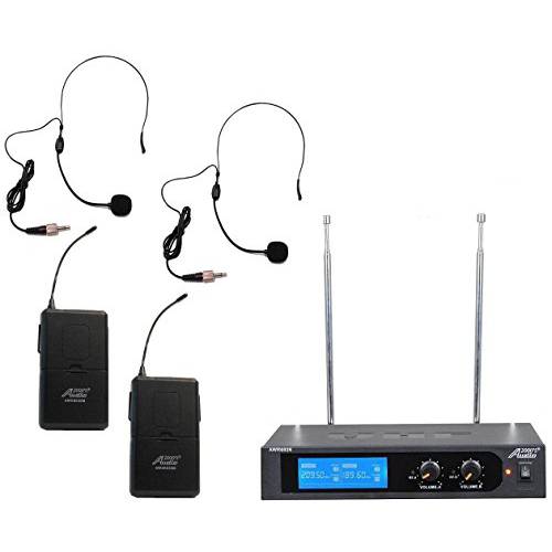 Audio2000’S tm AWM6026M VHF 듀얼 채널 무선 마이크,마이크로폰 시스템