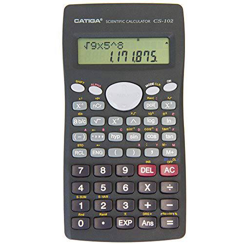 CATIGA -102 이공계,공학 계산기  학교, 대학교, 수업 and 비지니스  12 숫자 LCD 계산기