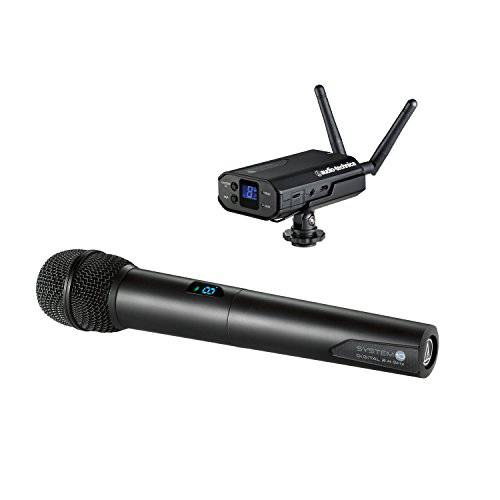 Audio-Technica  시스템 10 ATW-1702 휴대용 Camera-Mount 무선 마이크,마이크로폰 시스템
