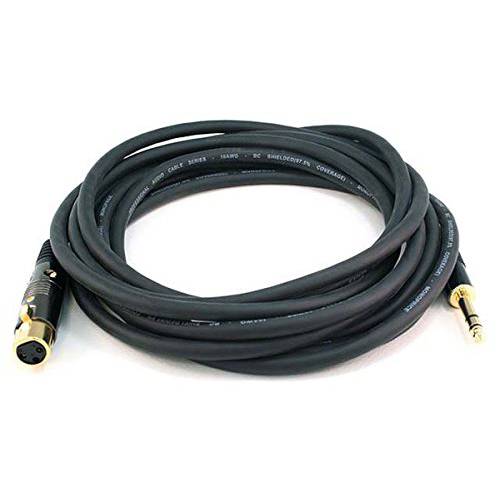 Monoprice 104771 15-Feet Premier Series XLR Female to 1/ 4-Inch TRS Male 16AWG 케이블