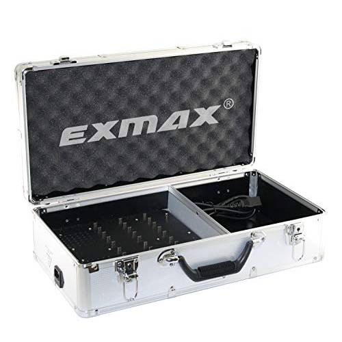 EXMAX EXD-C32 알루미늄 합금 충전 케이스 베이스 스토리지 박스 케이스 충전 스테이션 EXMAX  음성 전송 시스템 EX-100 ATG-100T EXD-101 EXD-6824 EXD-6688 EX-624 EX-200(32 미니 USB 슬롯)