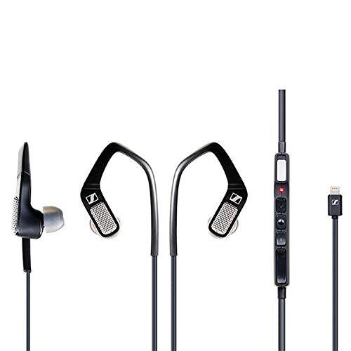 젠하이저 AMBEO 스마트 헤드폰,헤드셋 ( iOS)  in-Ear 헤드폰,헤드셋 바이뉴럴 오디오 - 액티브 노이즈캔슬링, 투명 소음 and 3D 사운드 레코딩 - 블랙