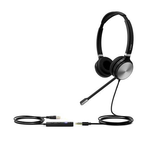 Yealink UH36 Series 헤드폰,헤드셋, 유선 Dual-Ear | 팀 인증된 (UH36 듀얼)