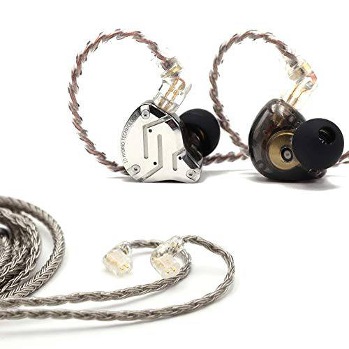 KZ ZS10 프로 4BA+ 1DD 하이파이 in-Ear 이어폰 and Tripowin Zonie 3.5mm 플러그 QDC 케이블 번들,묶음