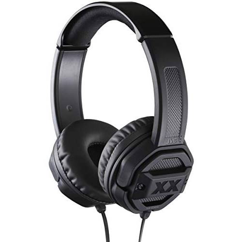 JVC HAS50X XX On-Ear 헤드폰,헤드셋 파워풀 베이스, 듀얼 Exteme 베이스 포트, 40mm 드라이버 유닛