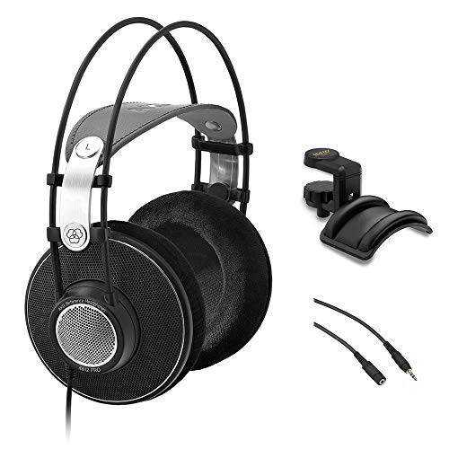 AKG K612 프로 Over-Ear 레퍼런스 스튜디오 헤드폰,헤드셋 번들,묶음 헤드폰 홀더& 25’ 스테레오 케이블