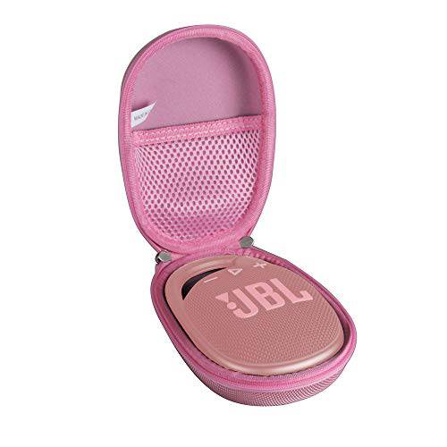 Hermitshell 하드 여행용 케이스 JBL 클립 4 - 휴대용 미니 블루투스 스피커 (핑크)