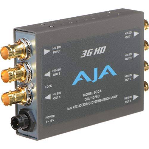 AJA 3GDA 1x6 3G/ HD/ SD Reclocking 분배 앰프