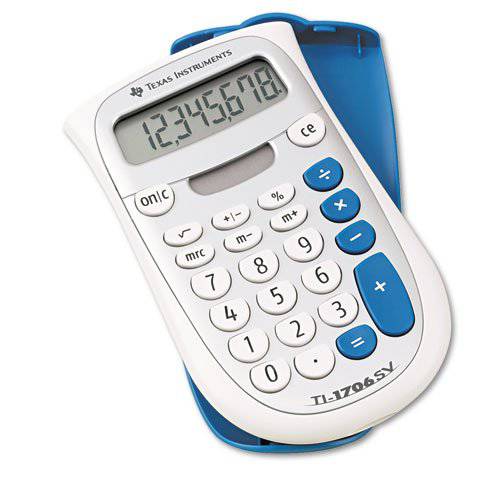 Texas 악기 - TI-1706SV 소형,휴대용 포켓 계산기, 8-Digit LCD TI-1706SV (DMI EA