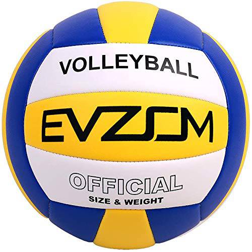 EVZOM 슈퍼 소프트 배구 비치 배구 공식 사이즈 5 아웃도어/ 실내/ 수영장/ 헬스장/ 트레이닝 프리미엄 배구 장비