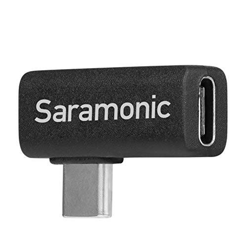 Saramonic Right-Angle USB-C 어댑터, 90-Degree Male-to-Female Type-C 어댑터 Ideal 디바이스 in Gimbals&  타이트 공간 (SR-C2005)