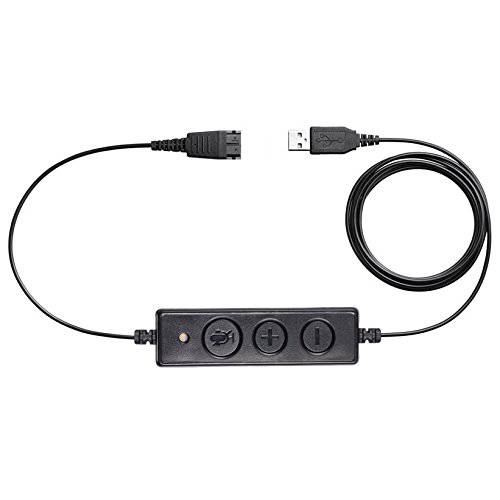 통화 센터 헤드셋 USB 플러그 QD 케이블 어댑터 자브라 GN 헤드셋 조절가능 볼륨 and 마이크,마이크로폰 음소거 스위치