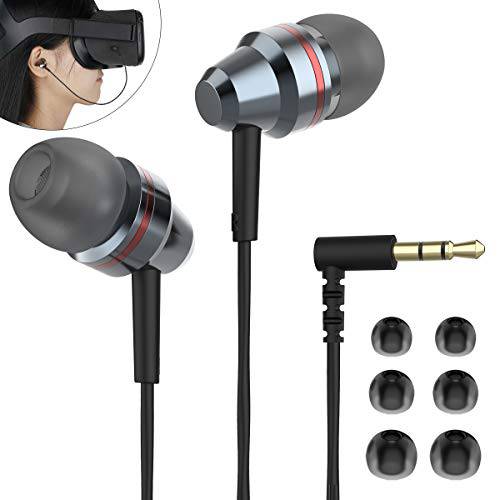 KIWIHOME 이어폰, 이어버드 in-Ear 헤드폰,헤드셋 커스텀 Made 오큘러스 퀘스트 VR 헤드셋 (3D 360 도 SoundNoise Suppressing) 왼쪽/ 오른쪽 싱글 사운드 채널 (Not 퀘스트 2)