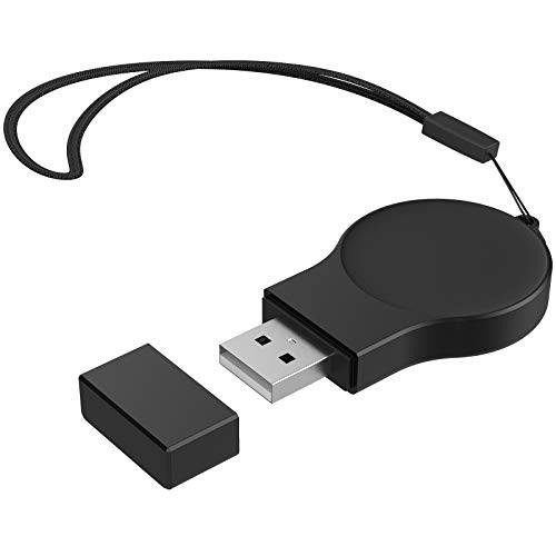 Hianjoo USB 충전기 호환가능한 삼성 워치 4/ 워치 4 클래식/ 갤럭시 액티브 2/ 워치 3/ 액티브, 자석 충전기 휴대용 여행용 무선 충전기 무선 충전 호환가능한 삼성 워치 4