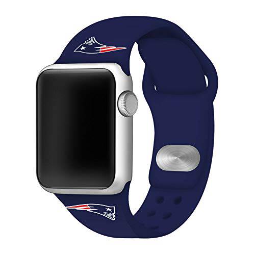 게임 타임 New 영국 애국자 실리콘 스포츠 시계줄 호환가능한 애플 워치- 38/ 40mm (네이비 블루)