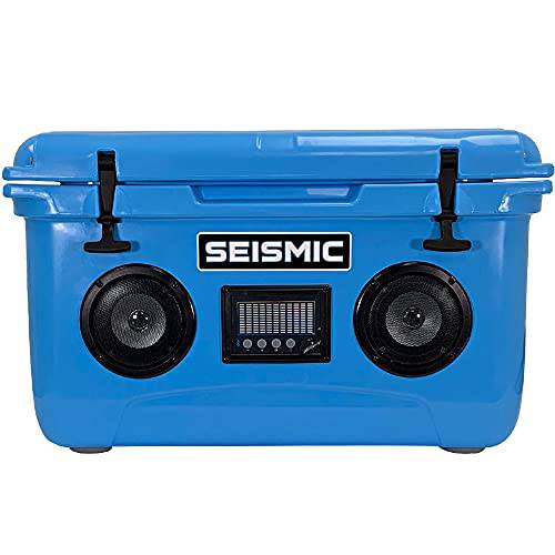 Seismic 오디오 - SC48WS-Blue - 48 Quart 블루 하드 쿨러 박스 Built-in 블루투스 스피커