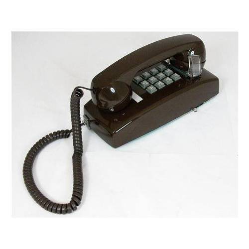 Cortelco - 255445-Vba-20M 벽면 w/  볼륨 - 브라운 Product Category: 유선 Telephones/ 베이직 Telephones