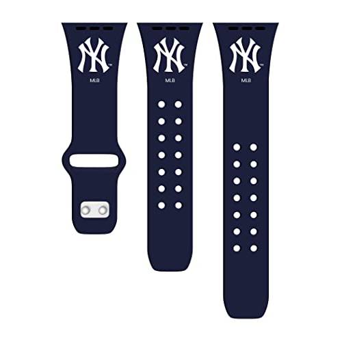 게임 타임 뉴욕 Yankees 실리콘 애플 시계줄 (42mm/ 44mm 네이비)