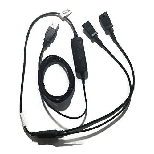 USB Y-Cord 트레이닝 어댑터 모든 PLT QD 호환가능한 헤드셋 사용 on 컴퓨터