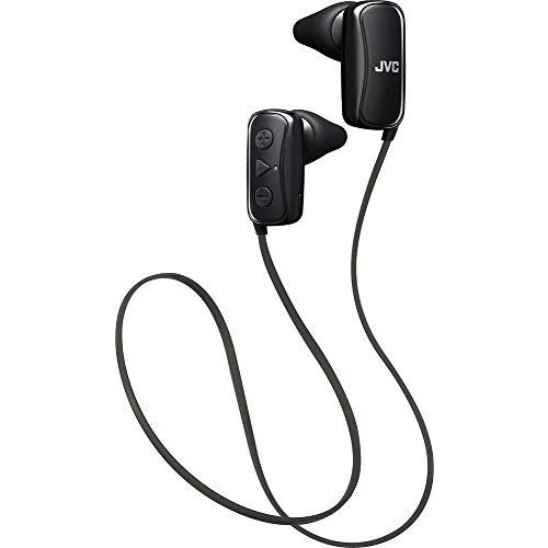 JVC 프리미엄 스플래시방지 블루투스 무선 엑스트라 베이스 스포츠 in-Ear Noise-Canceling 헤드폰,헤드셋 (블랙)