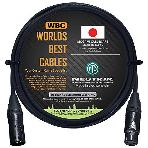 4 Foot - AES/ EBU 디지털 오디오 케이블 커스텀 Made by 세계 BEST 케이블 - Using Mogami 3080 와이어 and Neutrik NC3MXX-B& NC3FXX-B 골드 XLR 플러그