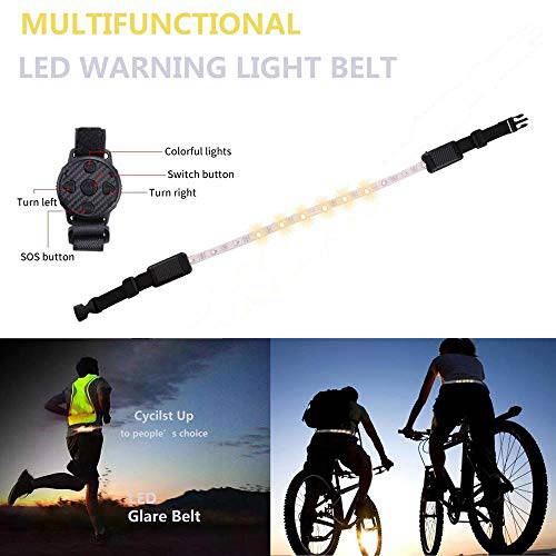 Barrel Running Lights for Runners-Reflective Belt, Runners Lights for Night, Running Vests,Led Bike Light