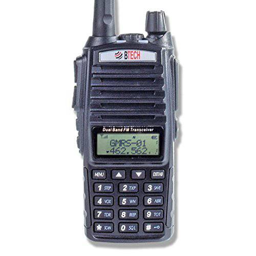 BTECH GMRS-V1 GMRS Two-Way 라디오, GMRS 리피터 유능한,  듀얼밴드 Scanning 블루투스리시버 (136-174.99mhz (VHF) 400-520.99mhz (UHF))