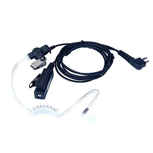 KEYBLU 2-Wire 어쿠스틱 튜브 이어폰/ 헤드폰,헤드셋 PTT and 마이크 감시 키트 모토로라 워키 토키 CP200 CLS1110 CLS1413 CLS1450 라디오