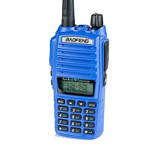 BAOFENG UV-82HP 블루 고 파워 듀얼밴드 라디오 136-174mhz VHF 400-520mhz UHF Amateur Ham 휴대용 Two-Way