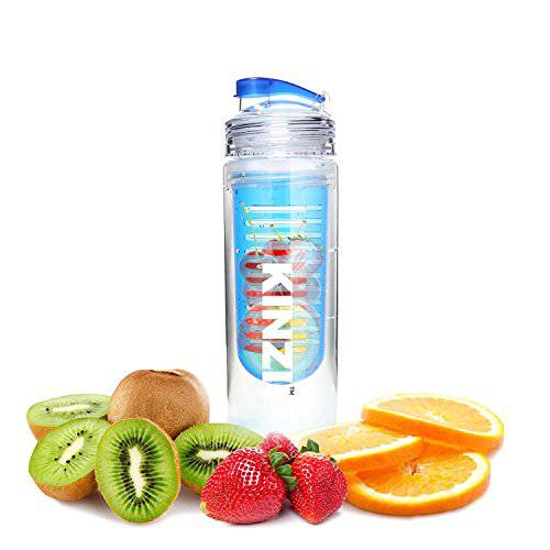 Kinzi Sport Fruit Infuser Water Bottle, 27 oz Fruit Infuser Water Bottles, Ideal for Home/Office/Outdoor Sport, Fun & Healthy Way to Stay Hydrated