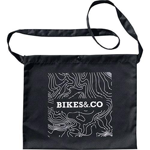 Bikes&.co Musette Bag for Cycling ? Black Contour Lines