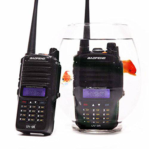 Baofeng UV-9R 136-174/ 400-520MHZ VHF/ UHF 듀얼밴드 방진 방수 IP67 트랜시버 워키 토키 생활무전기, 워키토키 A 접이식 안테나