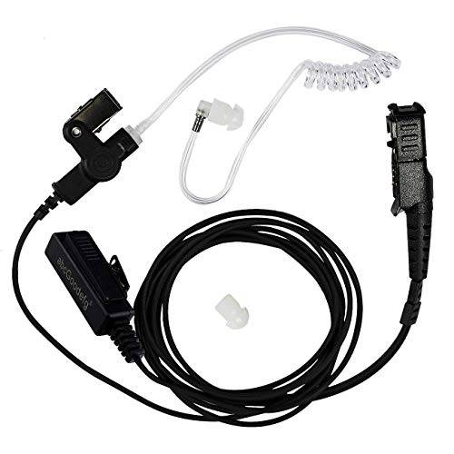 abcGoodefg 2-Wire Covert 어쿠스틱 감시 이어폰 키트 모토로라 2 생활무전기, 워키토키 XPR3300 XPR3500 XIR P6620 XIR P6600 DP2400 DP2600 E8600 E8608 MotoTRBO