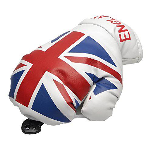 GOOACTION Golf Club Head Cover US/UK Flag Pattern Boxing Glove Synthetic PU Leather Driver/Fairway Wood Headcover