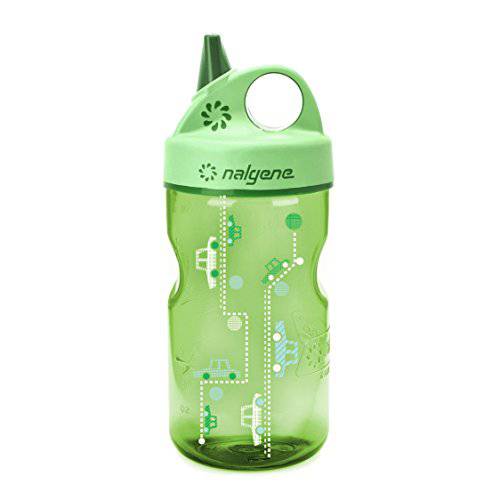 Nalgene Tritan Grip ’n Gulp Water Bottle - 12 oz. - Cars Green/Green