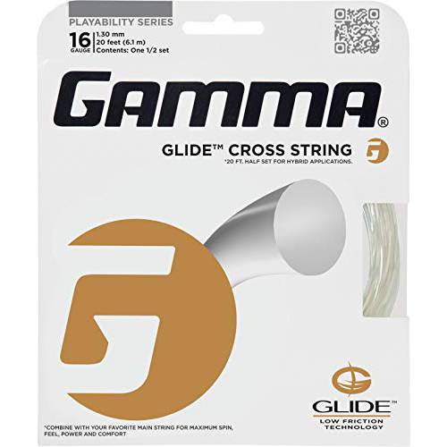 Gamma  스포츠 Glide 크로스 테니스 String(1/ 2 세트)
